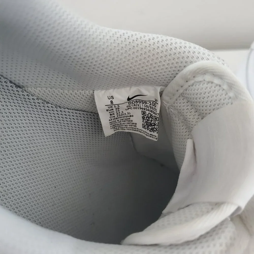 White Nike Air Force 1’s (Women’s 8) - Picture 4 of 10